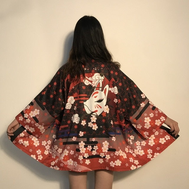 Womens tops and blouses 2020 harajuku kawaii shirt Japanese streetwear outfit kimono cardigan female yukata blouse women AZ004
